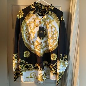 Mens NEW 2XL Premier Designs Italian Versace Style Dress Shirt